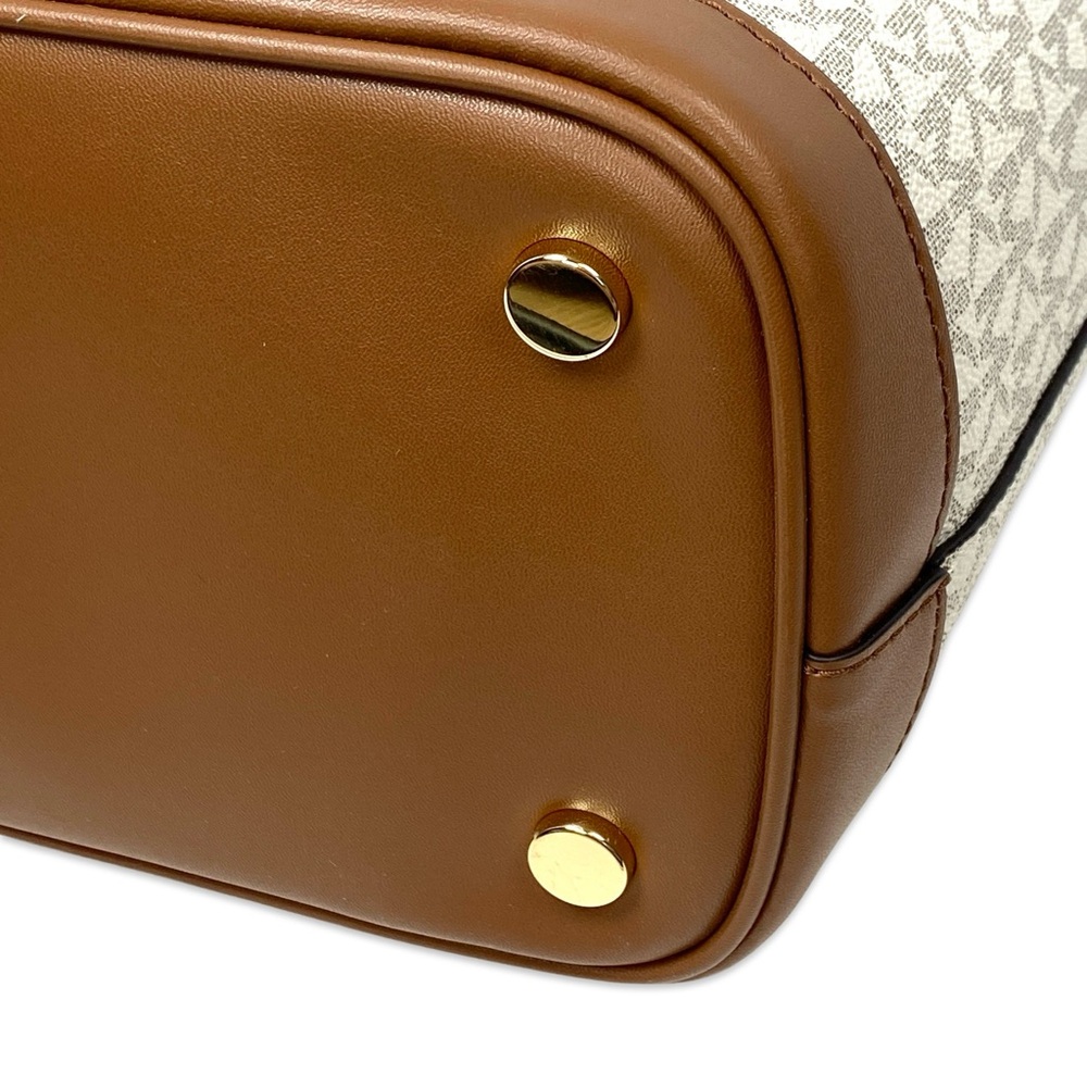 Michael Kors Tan and Cream Logo Crossbody Bag - Picture 15 of 15